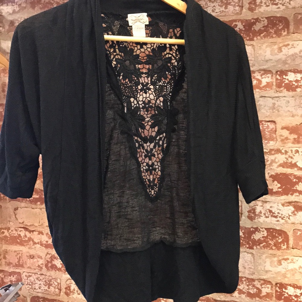 Black lacey cardigan